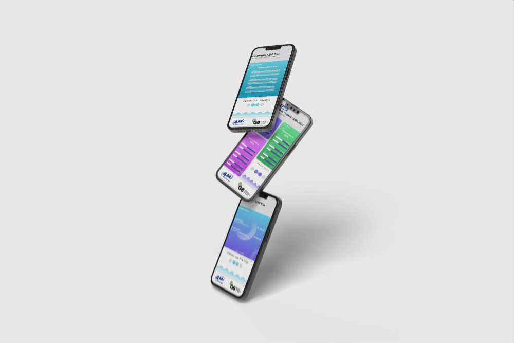 Smartphone display mockup